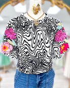 Voy Abstract ladies Blouse