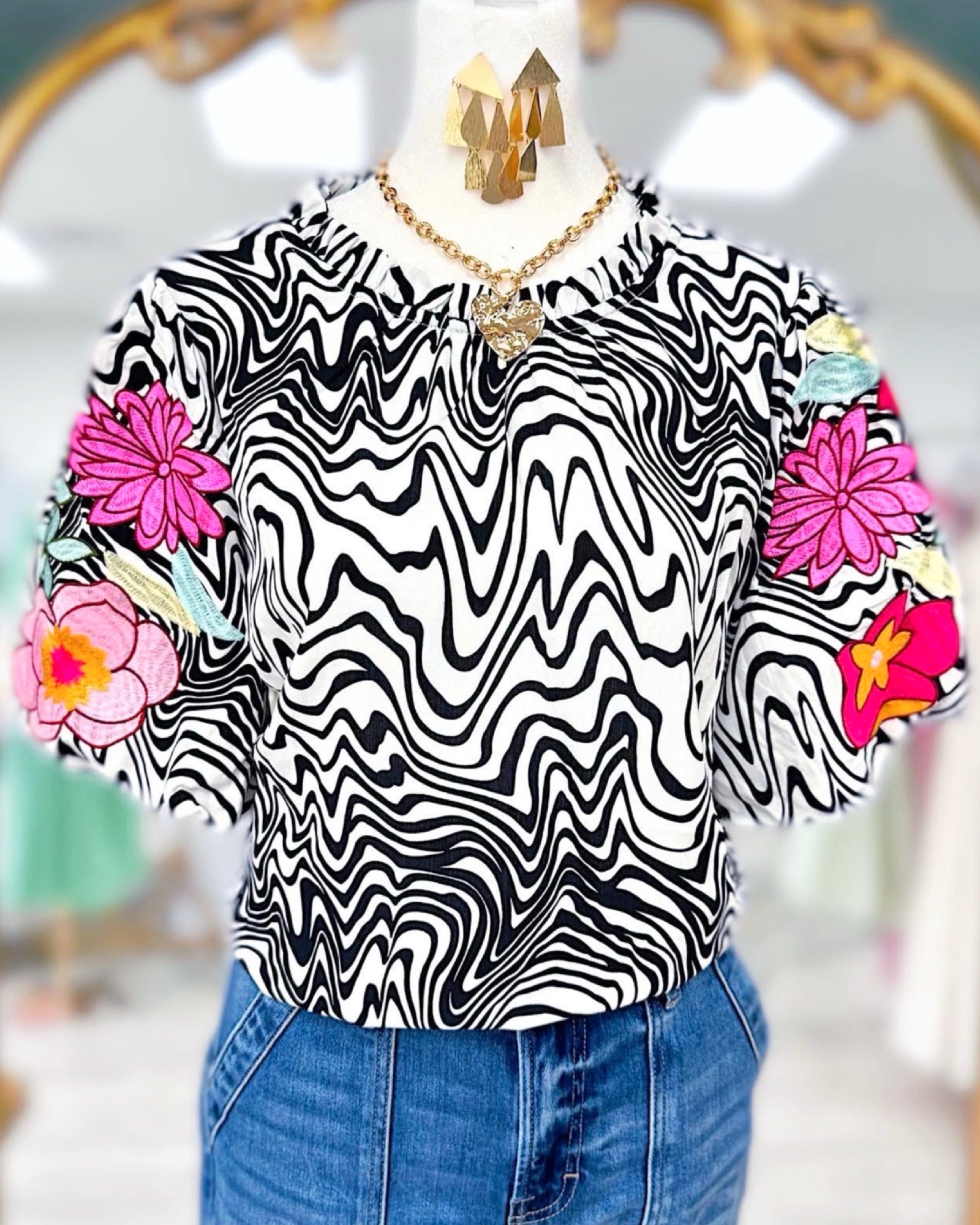 Voy Abstract ladies Blouse